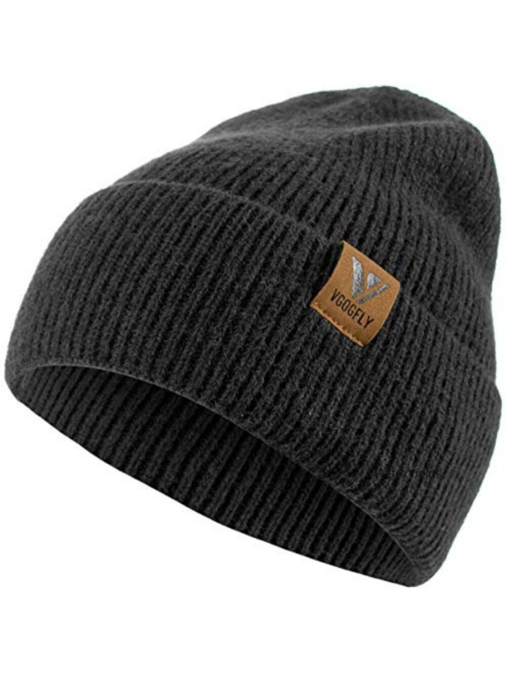 Men Slouchy Knit Beanie Cuffed Skull Cap Warm Winter Hat Acrylic Fleece Lined